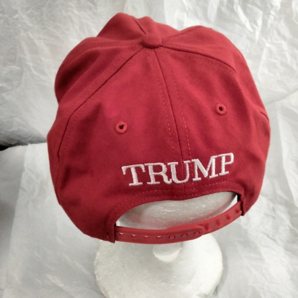 Official Trump USA Hat Cap Red CaliFame 45 Snapback made in USA - Picture 3 of 13